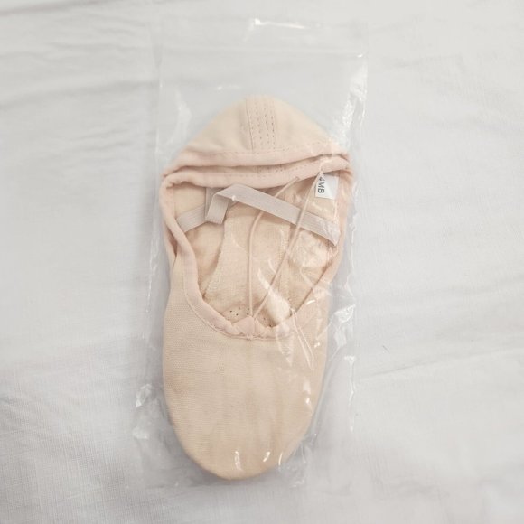 Dance Shoes Canvas Ballet Slippers Flat Elastic Straps 4MB - Picture 6 of 6